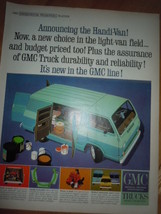 GMC Handi Van Truck Print Magazine Ad 1964 - $4.99