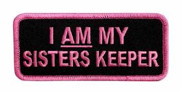 I Am My Sisters Keeper Embroidered Iron on Patch [4.0 X 1.75 -SK1] - £7.29 GBP