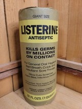 1960s Giant Bottle Listerine Mouthwash NOS Full Glass Bottle 1 Quart UnOpened  - £71.38 GBP