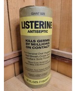 1960s Giant Bottle Listerine Mouthwash NOS Full Glass Bottle 1 Quart UnOpened  - $89.09