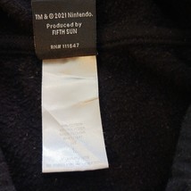 Super Mario Men's Black Pullover Sweatshirt Hoodie Pocket Size Large image 7