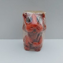 Vintage Animal Delights 4 3/4&quot; Tiger Rare Hand Painted Candle 1970&#39;s Hong Kong - £7.85 GBP