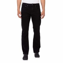 URBAN STAR Men&#39;s Stretch Relaxed Fit Straight Leg Jeans, BLACK, 36 X 32 - £22.15 GBP