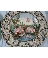 CAPODIMONTE ITALY ROUND WALLPLAQUE PLATTER 13&quot; - $196.33 CAD