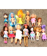 Lot of 13 Small Pretend Play Toy Dolls Mattel Barbie Chelsea - $355.43 MXN
