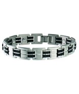 Sabona 353 Stainless Rubber Magnetic Bracelet - £55.91 GBP