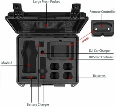 Smart/Standard Controller DJI Mavic 2 Pro/Zoom Protective Case Hard Storage Bag - £96.63 GBP
