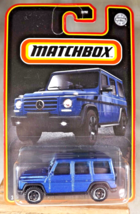 2022 Matchbox Mercedes Series 2015 MERCEDES-BENZ G 500 Blue w/Black Flower Spoke - £7.05 GBP