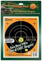 Caldwell 550-010 5.5 in. Orange Peel Bullseye Targets - 10 Pack - 0Q_26 - $5.99