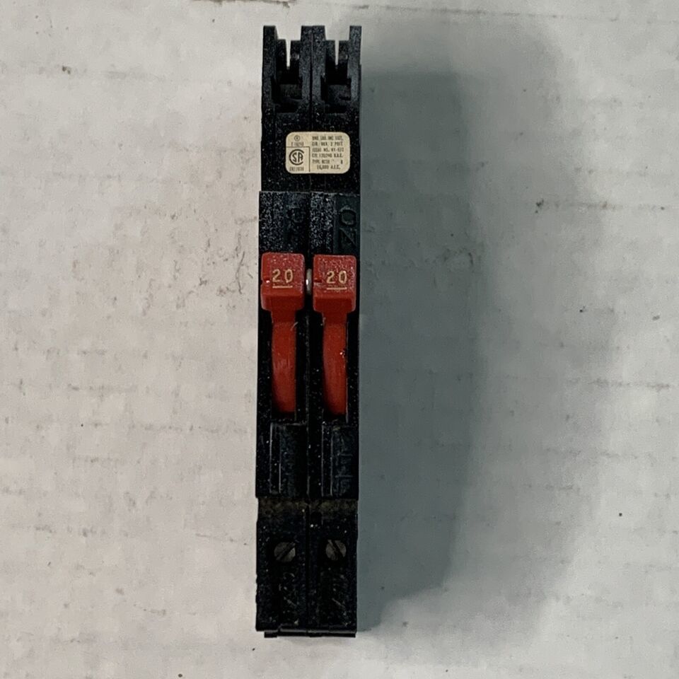 Zinsco,sylvania,gte Double Pole 20amp Breaker - $19.99
