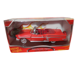 1958 Chevrolet Impala Convertible Red 1:24 Scale Diecast Car MotorMax In Box - £22.59 GBP