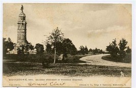 Soldiers Monument Woodside Cemetery UDB Tuck Postcard Middletown Ohio 1906 - $9.90