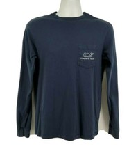 Vineyard Vines Shirt Men&#39;s Size XS  Blue Whale Logo Pocket Long Sleeve P... - £16.79 GBP