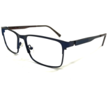 Robert Mitchel Eyeglasses Frames RM 7002 NAVY Brown Blue Rectangular 55-... - $46.53