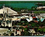 Birds Eye View Many Worlds In One Walt Disney World Orlando Chrome Postc... - $2.92