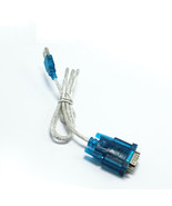 3Ft Translucent USB 2.0 to DB9 RS232 Serial Converter 9 Pin Adapter Cable - $12.27 CAD