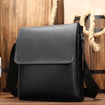 Man Leisure Bag Fashion Genuine Leather Shoulder Bag Headlayer Cowhide Postman B - £241.92 GBP