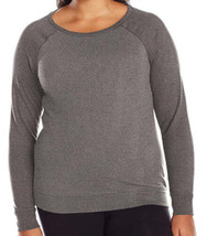 Champion Womens Plus Size French Terry Boat Neck Pullover, 2X, Granite Heather - £27.52 GBP
