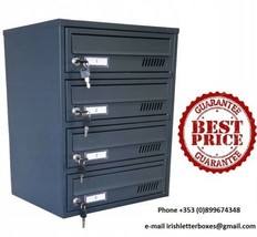 Florida 4 - Multi-Occupancy Letterbox - Durable and Secure Florida Colle... - £215.14 GBP