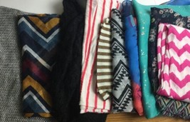 Lot of 10 very pretty Infinity Scarves Scarf Lot Spring Fall - $29.68