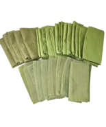 Bed, Bath &amp; Beyond Moss Green Cloth Napkins 3 Varieties 27 Total - $32.53 CAD