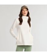 Dudley Stephens Vello Fleece Cobble Hill Turtleneck in Cream Size Small - $998.65 MXN