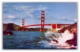 Golden Gate Bridge San Francisco California CA Unused Chrome Postcard O19 - £2.32 GBP