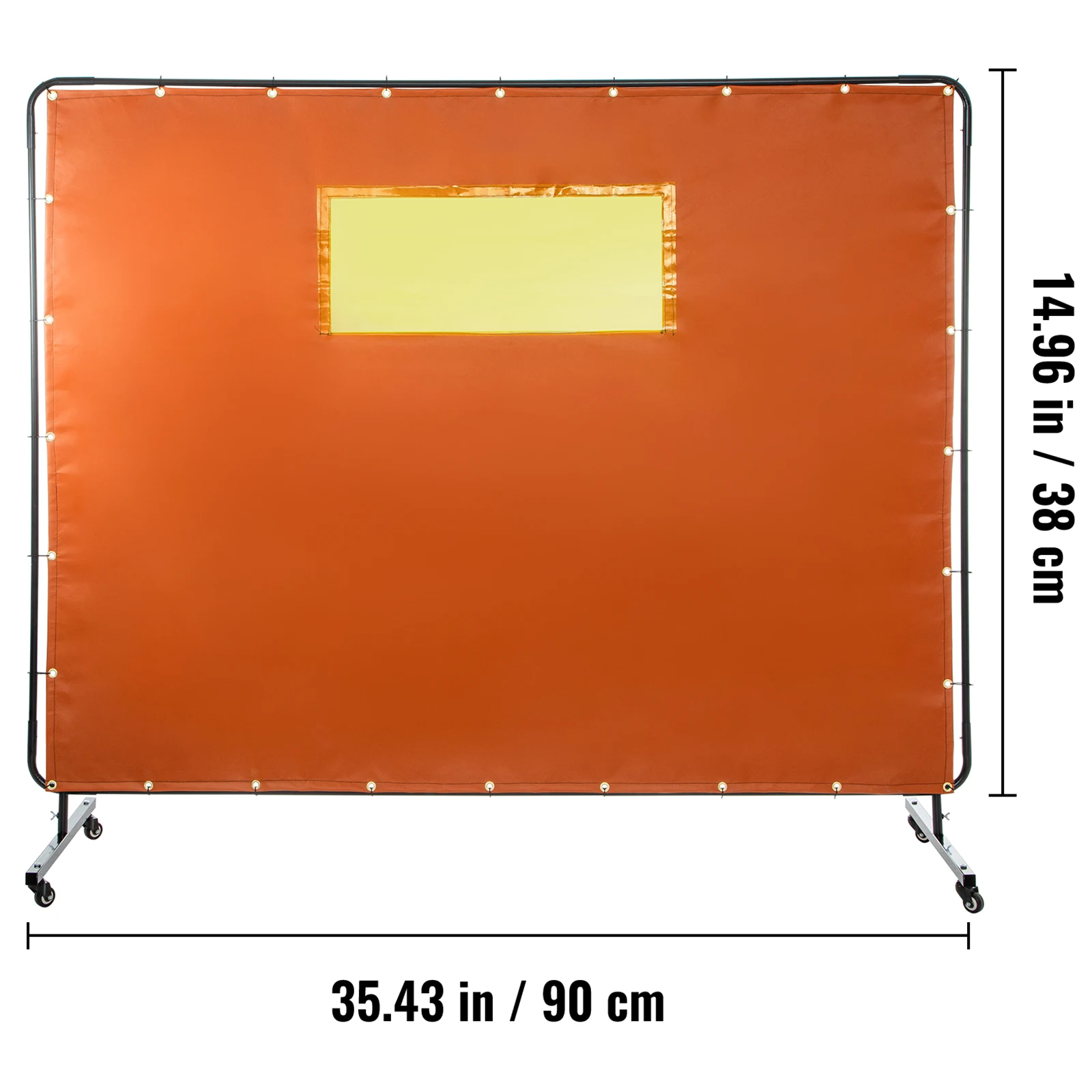 VEVOR Welding Firesafe gl Curtain W/ Caster Emergency Survival Flame Retardant S - £213.55 GBP