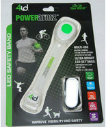 Power Armz 4id Green LED Safety Band Multi-Use Light Up Arm Band NEW - £10.61 GBP