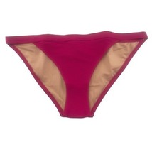 J Crew Ribbed Bikini Bottom Pink Hipster Full Coverage Women Size Medium... - $11.87