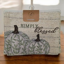 Simply Blessed Fall Table Runner Thick Pumpkin Create Decorate Celebrate 13 x 72 - £17.95 GBP