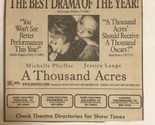 A Thousand Acres Vintage Movie Print Ad Michelle Pfiefer Jessica Lange T... - $5.93