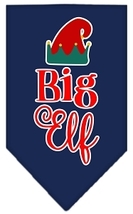 Big Elf Screen Print Bandana Navy Blue Small - £9.23 GBP