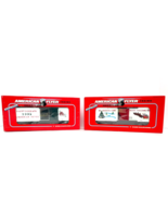 New American Flyer 1994-1995 Christmas Boxcars S Gauge Trains 6-48321 &amp; ... - $49.49