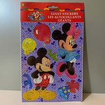 Vintage Sandylion Disney Mickey &amp; Minnie Mouse Giant Jumbo Stickers - £15.65 GBP