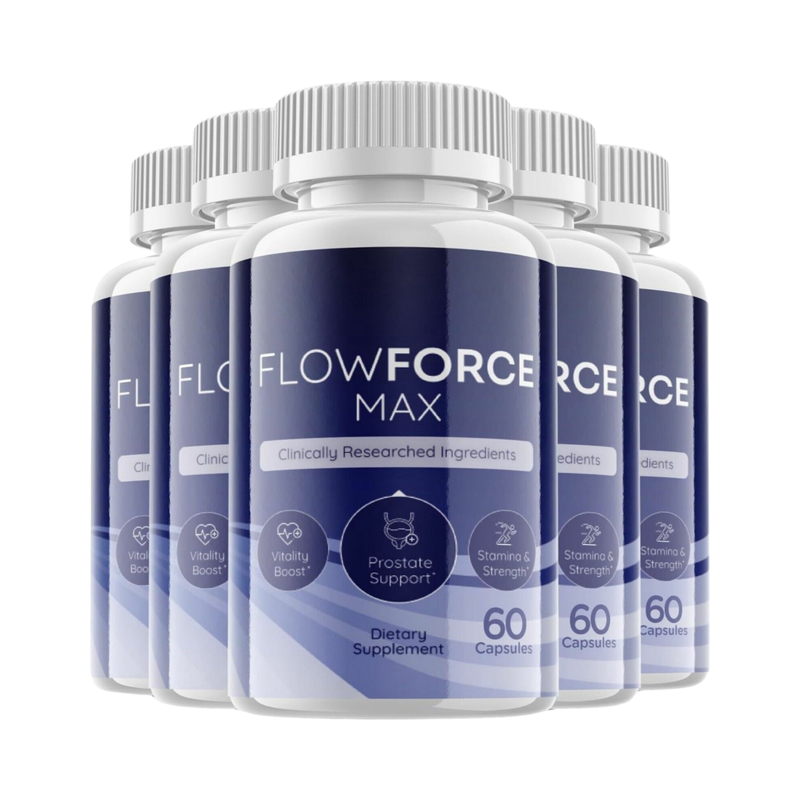 5-Pack Flow Force Max - Vegan, Male Vitality Supplement Pills - 300 Caps... - $107.54
