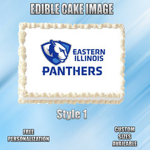 Eastern Illinois Edible Image Topper Cupcake Frosting 1/4 Sheet 8.5 x 11&quot; - $11.75