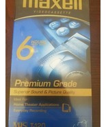 NEW Maxell Standard Grade T-120 Blank Video Recording Cassette VHS Tape ... - £12.50 GBP