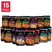 OMEALS Self Heating Emergency / Portable Meals 15-Pack Assortment (15 Total Serv - £113.76 GBP