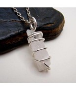 DANBURITE PENDANT RARE POWERFUL Pleiadian Starbrary Crystal Silver Coppe... - $44.00