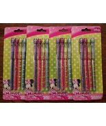 Disney Junior Minnie Mouse 4 Pack Pop Up Pencils 16 Total NIP Back To Sc... - £9.34 GBP