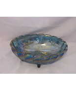 Harvest Blue Carnival Oval Bowl - $20.00