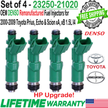 OEM Denso HP Upgrade 4 Pieces Fuel Injectors For 2001-2009 Toyota Prius 1.5L I - £133.84 GBP