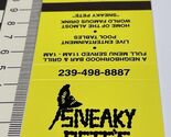 Matchbook Cover  Sneaky Pete’s   A Neighborhood Bar&amp;Grill  Bonita, Sprin... - $12.38
