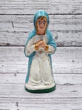 Vintage Christmas Mary Nativity Chalkware Figure 4.5&quot;  - $18.37 MXN