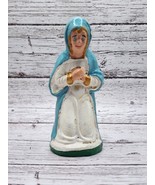 Vintage Christmas Mary Nativity Chalkware Figure 4.5&quot;  - $0.99