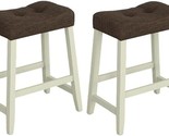Progressive Furniture Oakwood Village 24&quot; Wood Counter Stool in Brown (S... - $560.99