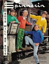 Spinnerin Boys Will Be Boys Booklet Vol 189 1968 Sizes 4 to 14 Sweaters - £5.48 GBP