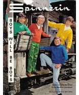 Spinnerin Boys Will Be Boys Booklet Vol 189 1968 Sizes 4 to 14 Sweaters - $6.99