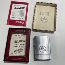 Vintage Zippo Lighter Unfired 1962 General Electric Tampa Service Shop In Box - £159.27 GBP
